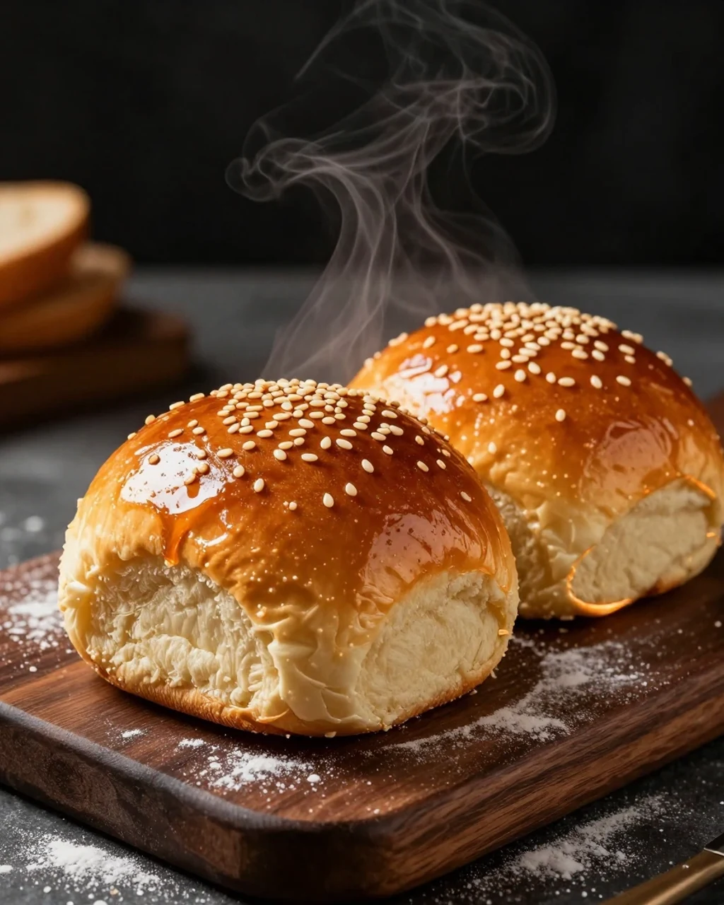 Свежие булочки бриошь